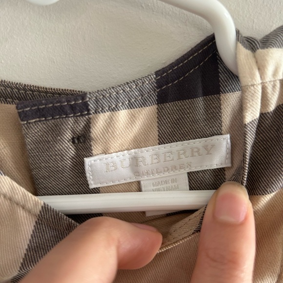 💥FINAL SALE💥 Authentic Burberry Beige Novacheck Sleeveless Dress - Picture 3 of 3